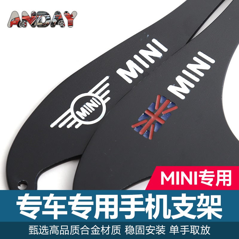 Suitable For Bmw Mini Foldableing Dashboard Mobile Phone Holder Cooper R50R55F54 Car Navigation Mobile Phone Holder - Image 5